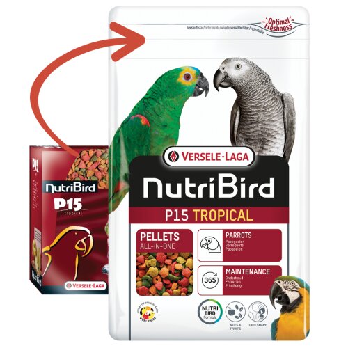 Papageien Futter P15 Tropical - Nutribird 3 kg