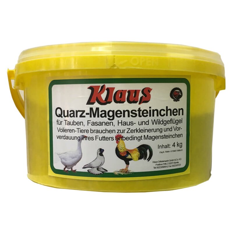 Quarz-Magensteinchen für Tauben - Klaus