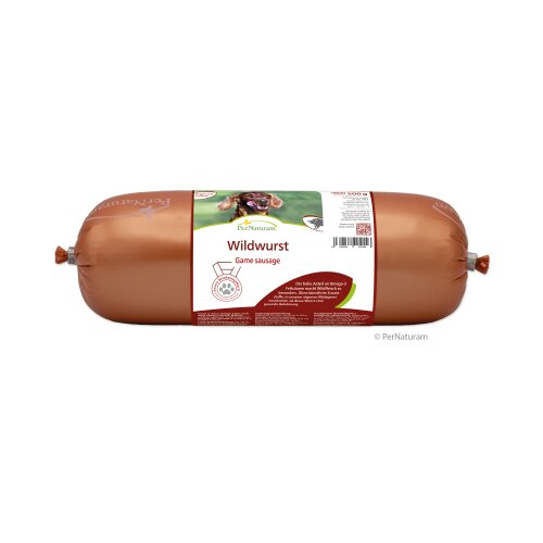 Wildwurst für Hunde - PerNaturam 500 g