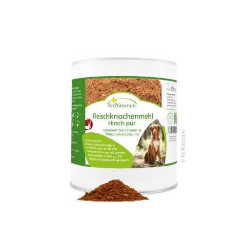 Fleischknochenmehl Hirsch pur - PerNaturam 500 g