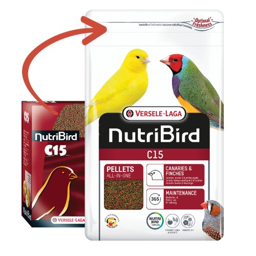 Futter für Kanarien, Exoten & Waldvögel C15 - Nutribird 3 kg