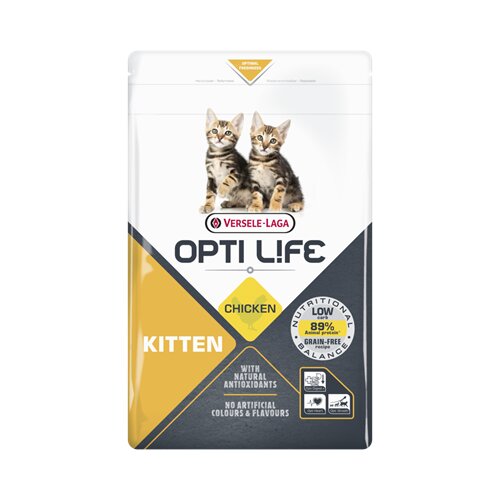 Kittenfutter ohne Getreide mit Huhn - Opti Life
